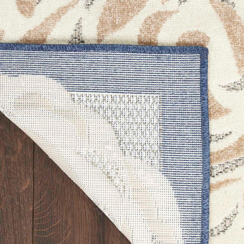 Nourison Aloha ALH32 2&#39;3&quot; x 8&#39; Blue and Grey Indoor/Outdoor Runner, , large