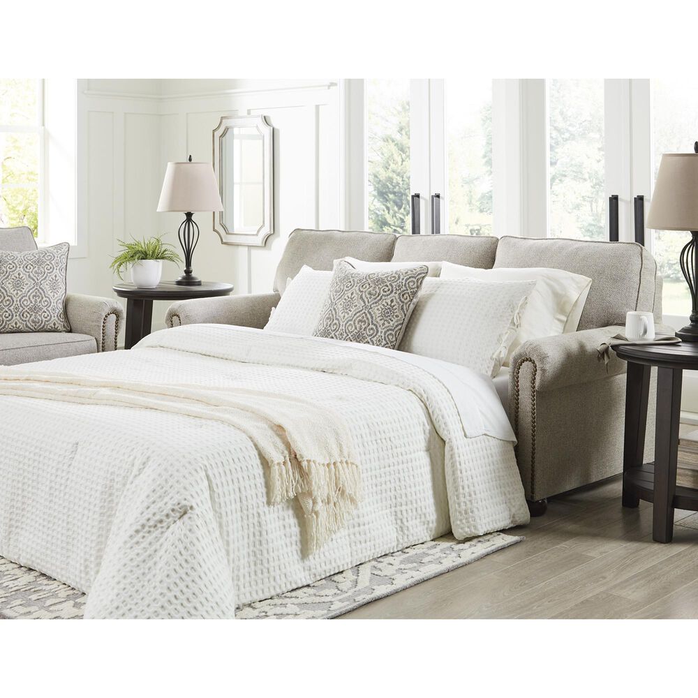 Ashley Gaelon Queen Sleeper Sofa in Dune Velvet, , large