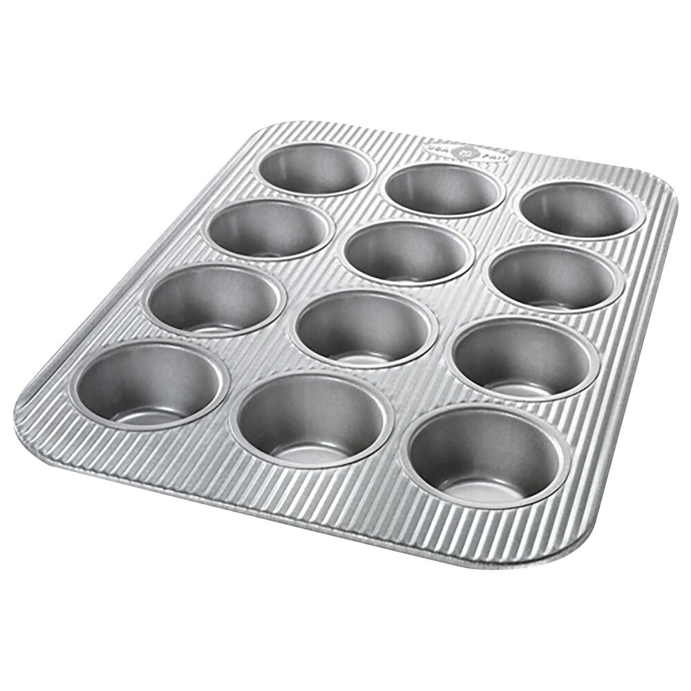 USA Pan 12 Cup Muffin Pan in Gray, , large