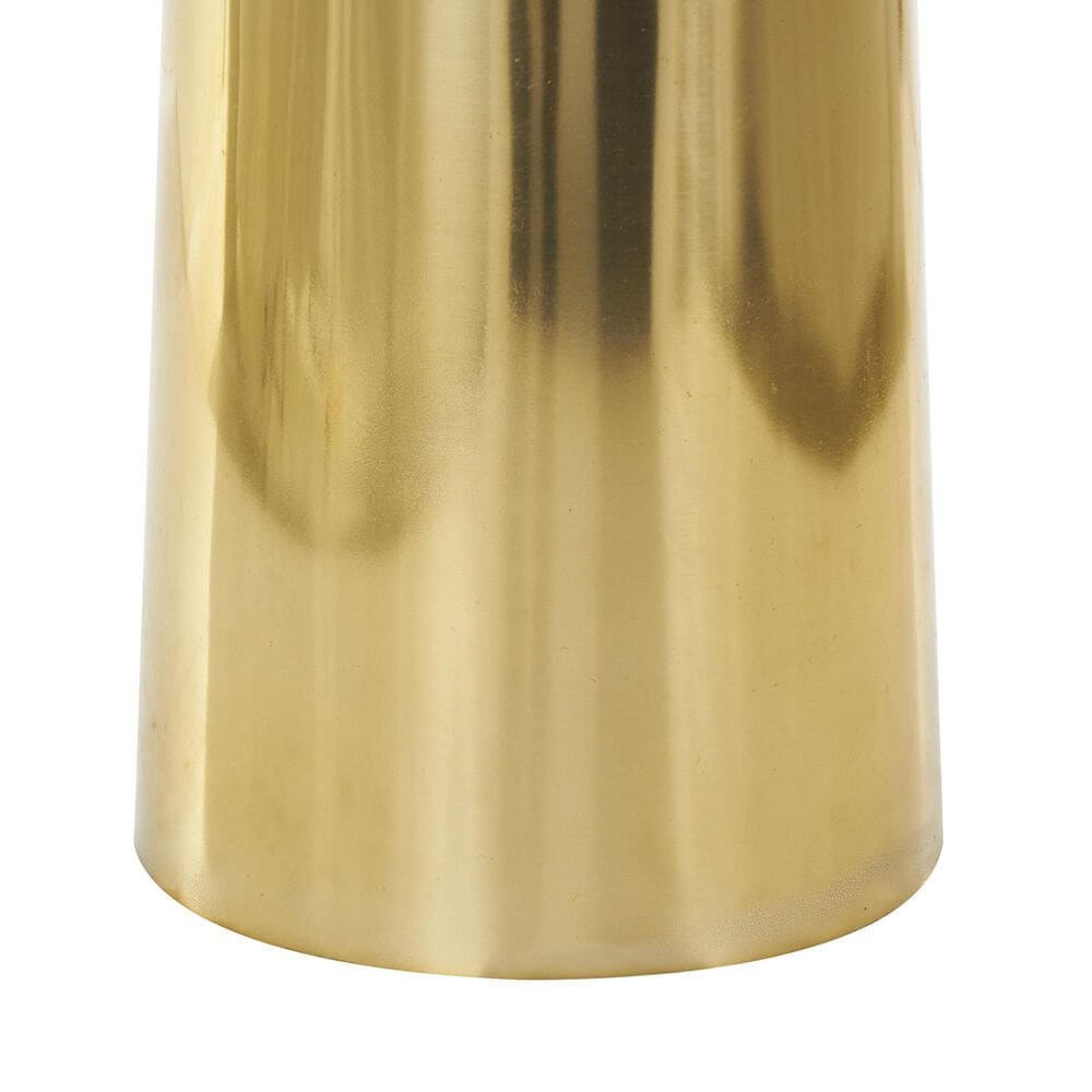 Maple and Jade Minimalistic Tall Floor Cone Decorative Vase in Shiny Gold, , large