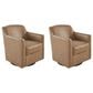 Ashley Bradney Swivel Accent Chair in Tumbleweed (Set of 2), , large