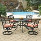Homestyles Sanibel 5-Piece 42" Dining Set in Black, , large