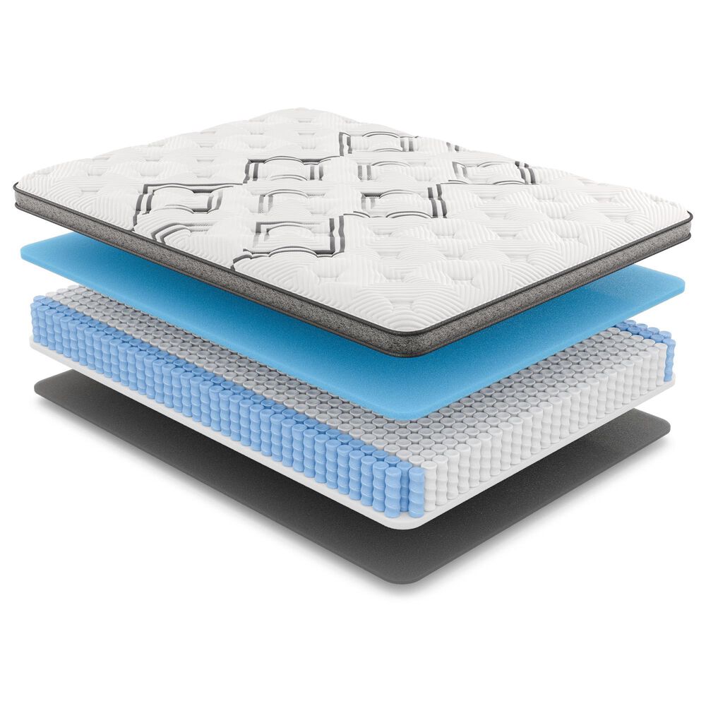 Hearth and Haven Diamond  Soto Copper Medium Euro Top Twin Mattress, , large