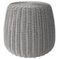 Ebel Outdoor Furniture Cloud Small Patio Pouf in Pearl, , large