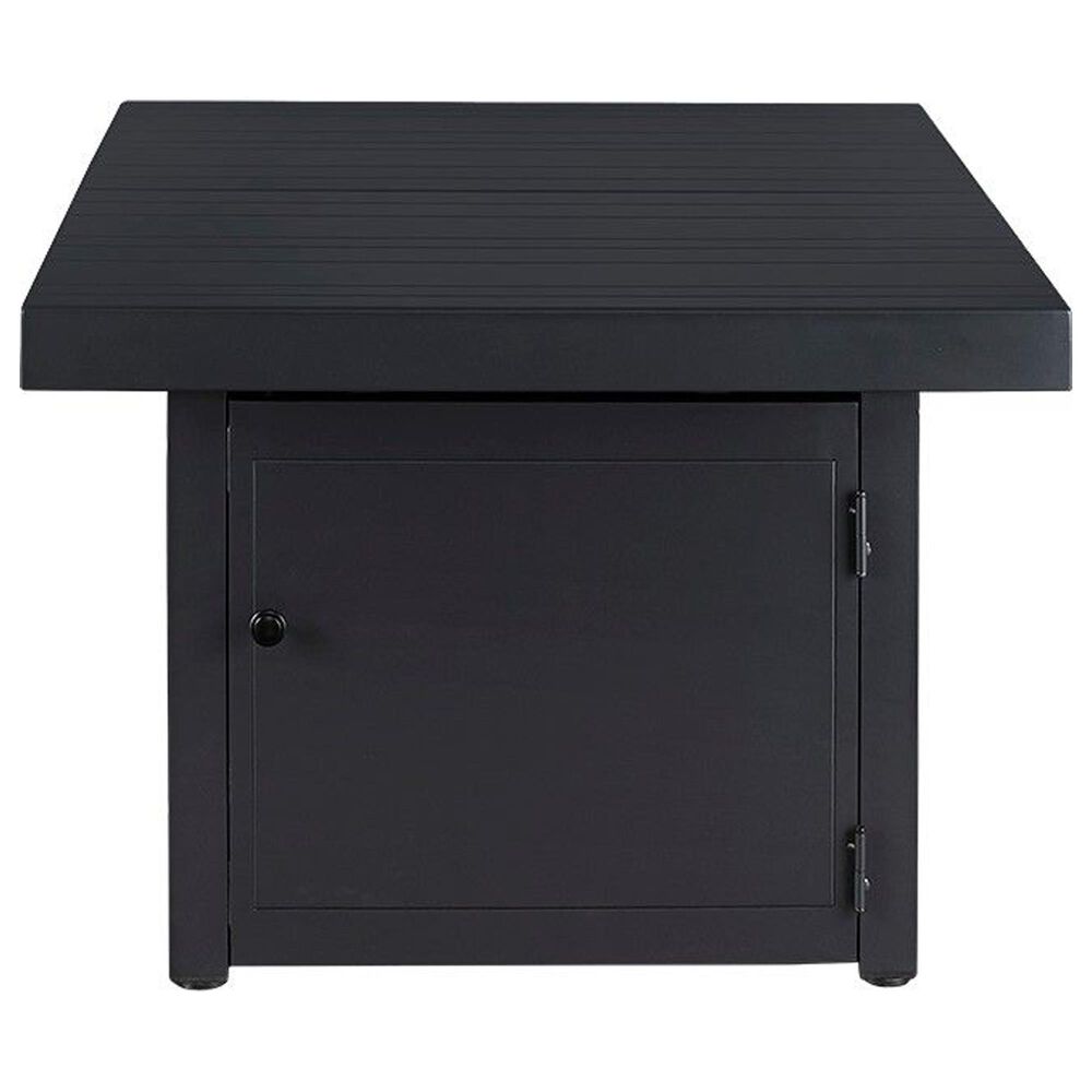 Plank And Hide Co 34&quot; Square Firepit Top &amp; Base in Black, , large