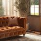 Jennifer Taylor Home Alto Stationary Sofa in Burnt Orange Velvet, , large