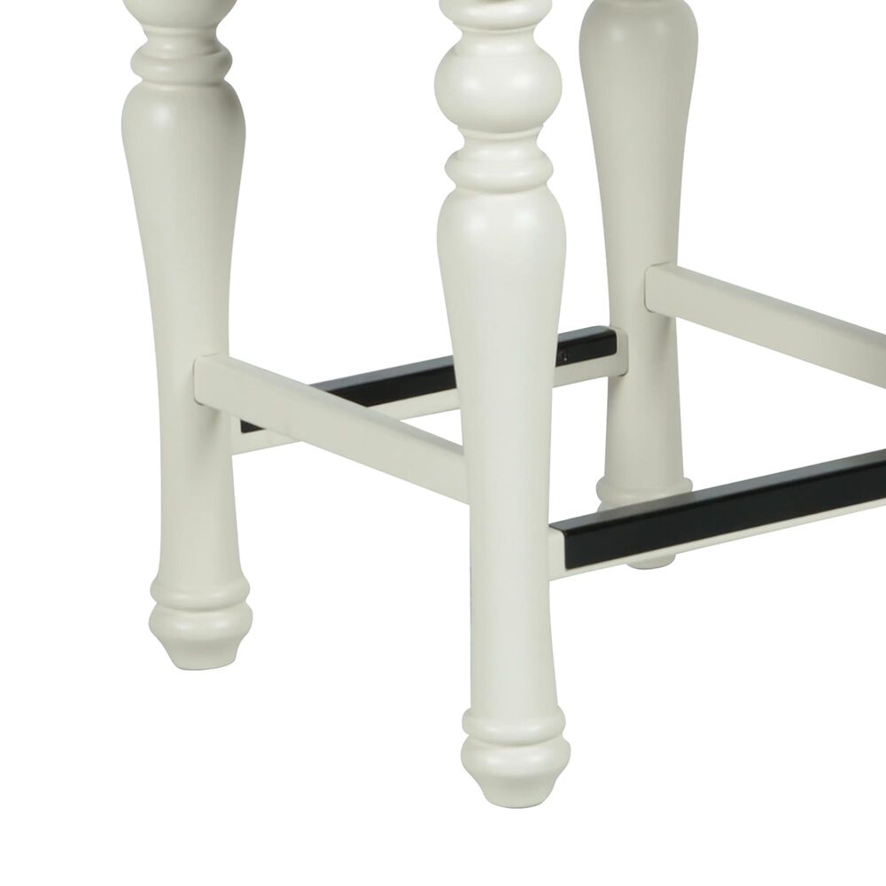 Steve Silver Jackson Sofa Bar with 3 Stool in White and Oak, , large