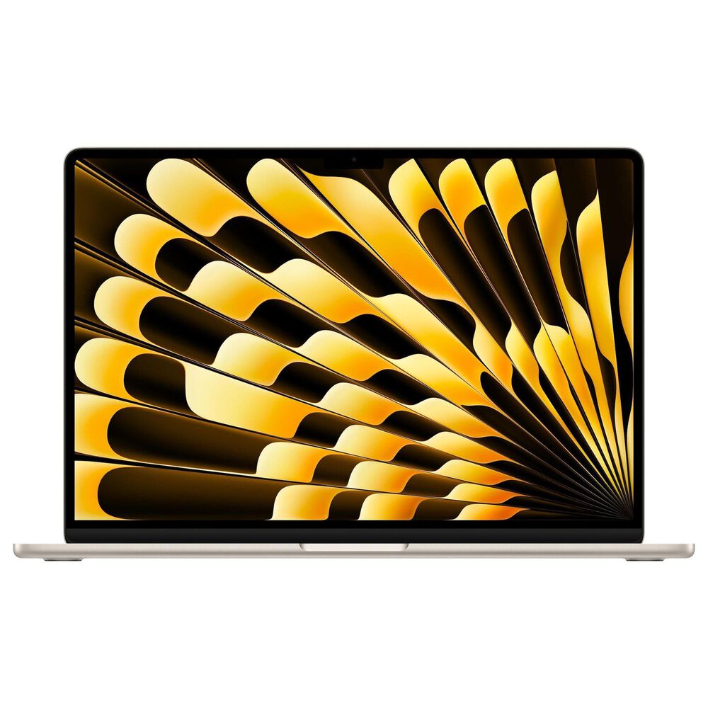 Apple MacBook Air 15.3&quot; Laptop - Apple M4 chip 10-core CPU - 16GB RAM - 10 Core GPU - 256GB SSD in Starlight with 3-Year AppleCare+, , large
