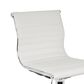 Lumisource Masters Swivel Adjustable Barstool with White Cushion in Chrome, , large