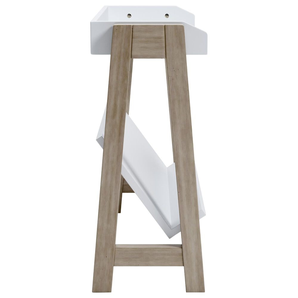Ashley Blariden Small Bookcase in Light Tan and White, , large