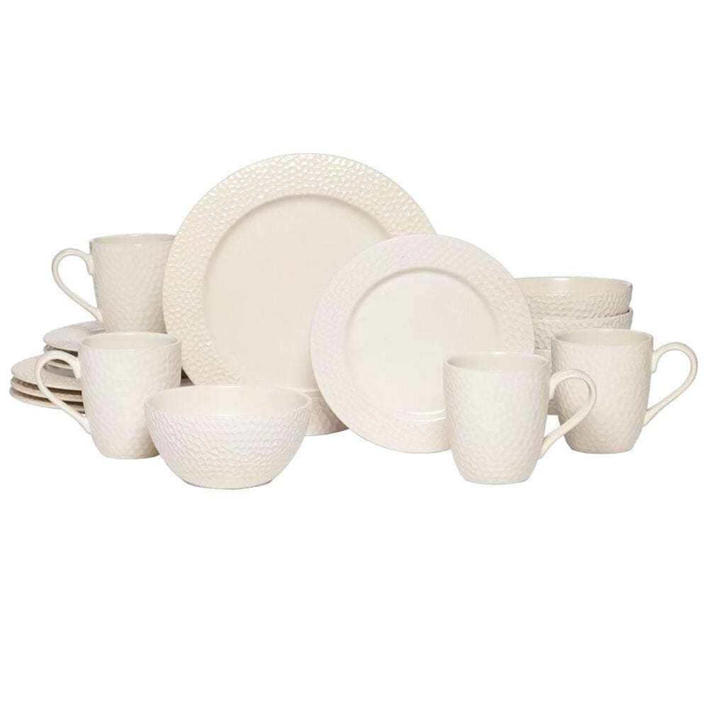 Mikasa Hayes White 16-Piece Dinnerware Set Service for 4, , large