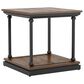 Furniture of America Pollard 2-Piece Coffee Table Set in Dark Oak/Black, , large
