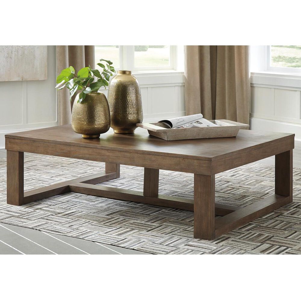 Signature Design by Ashley Cariton Cocktail Table in Grayish Brown, , large
