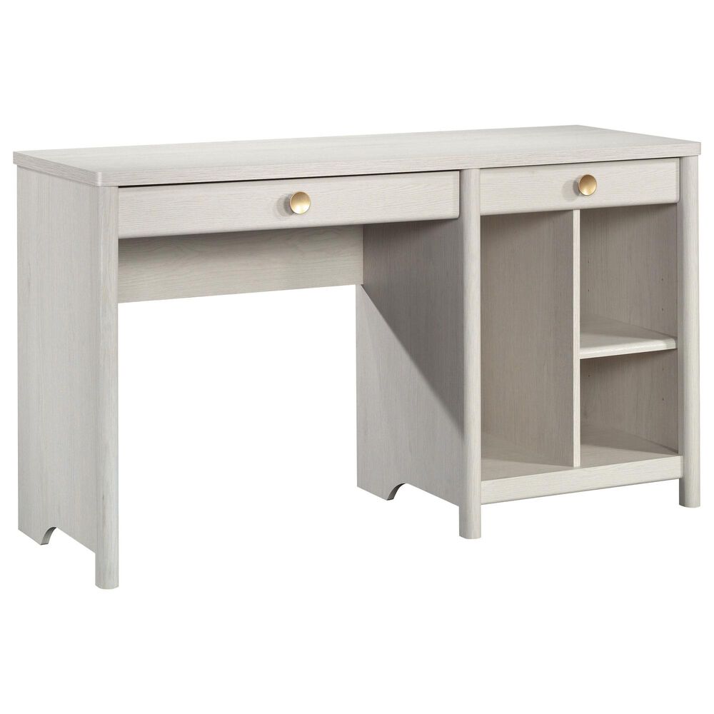 Hearth and Haven 2-Drawer Computer Desk in Light Grey, , large