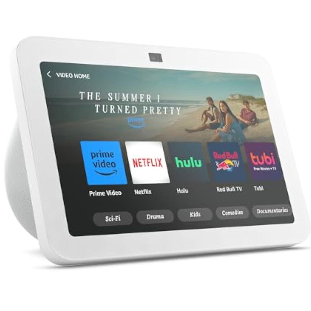 Amazon Echo Show 8 (3rd Gen, 2023 release) | Kitchen companion with Alexa, 8" HD display, and spatial audio | Glacier White, , large
