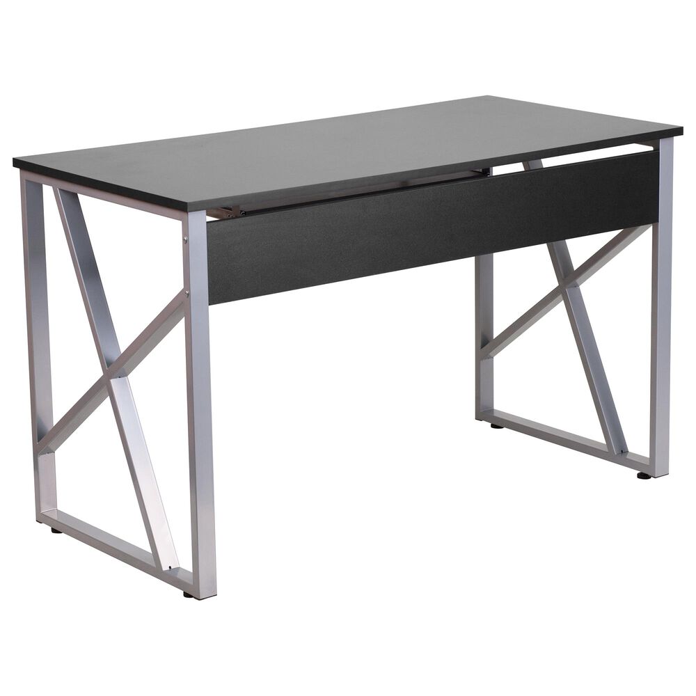Flash Furniture Desk in Black and Metal, , large