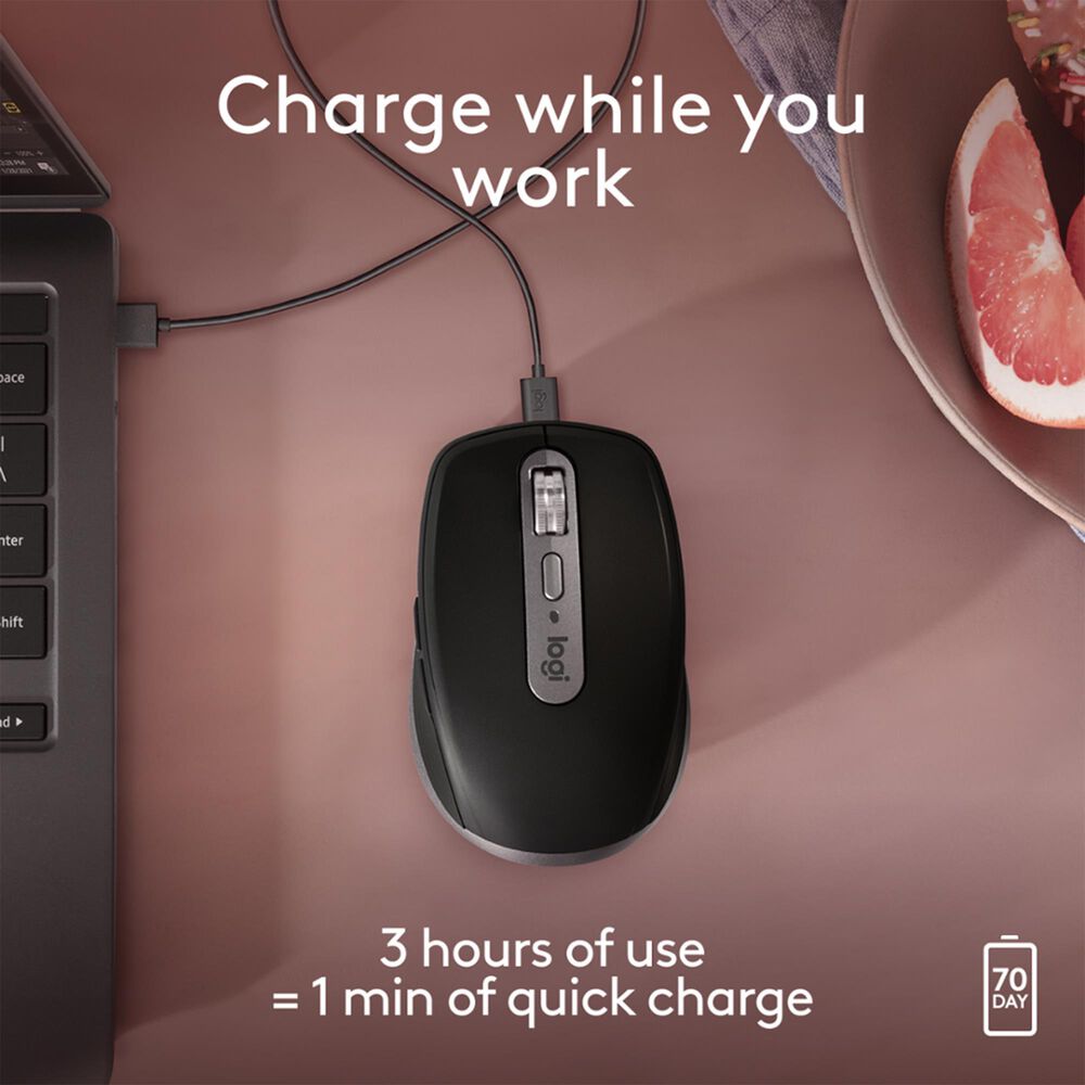 Logitech MX Anywhere Mac 3S Wireless Mouse in Space Grey, , large