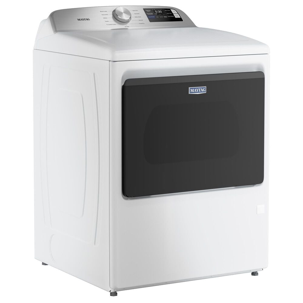 Maytag 5.2 Cu. Ft. Smart Top Load Washer and 7.4 Cu. Ft. Smart Electric Top Load Dryer Laundry Pair in White, , large