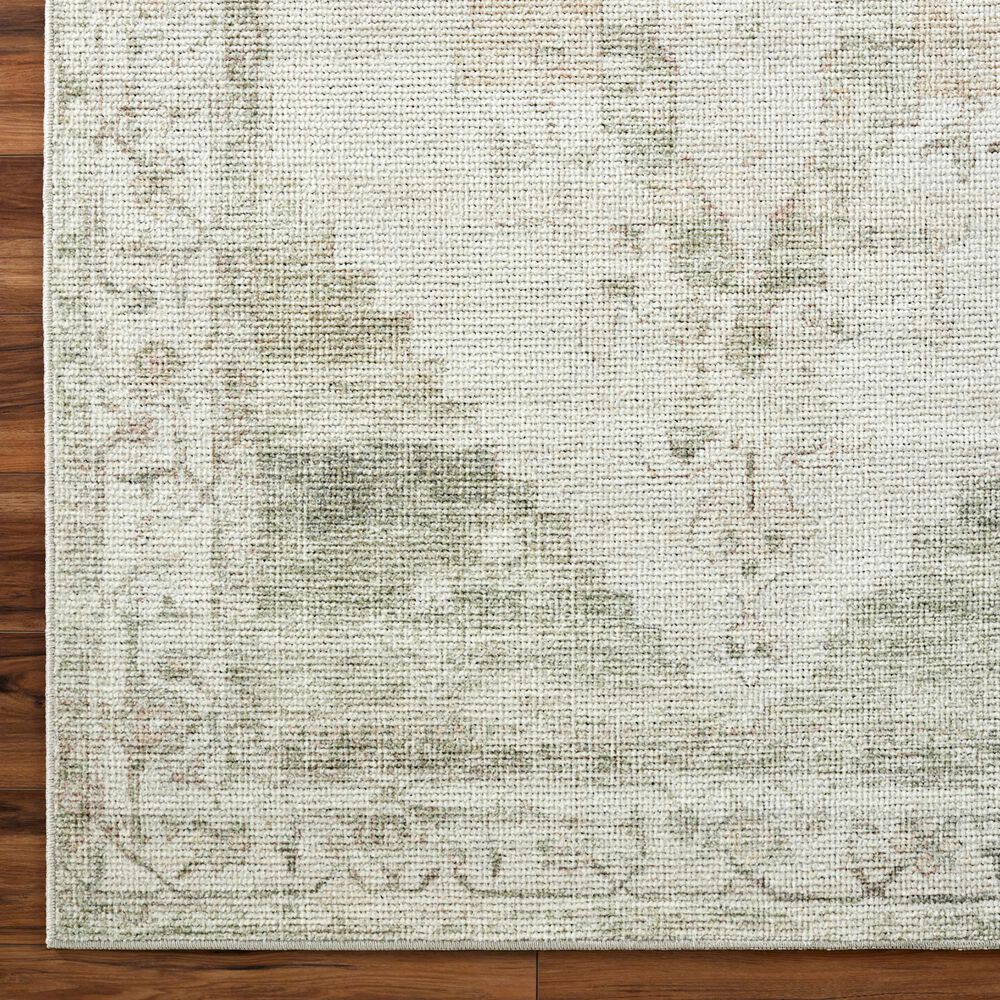 37B 37B Luca Ivory, Olive, Tan and Light Brown 2'7" x 7'3" Runner, , large