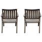 Hearth and Haven Outdoor Aluminum Dining Chair with Cushion in Gray (Set of 2), , large