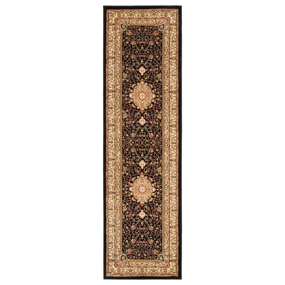 Safavieh Lyndhurst LNH213 2"3" x 6" Black and Ivory Runner, , large