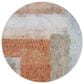 37B Boca BO1 Salmon 8" Round Area Rug, , large