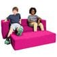 Jaxx Zipline Big Kids Modular Sofa & Ottoman in Fuchsia, , large
