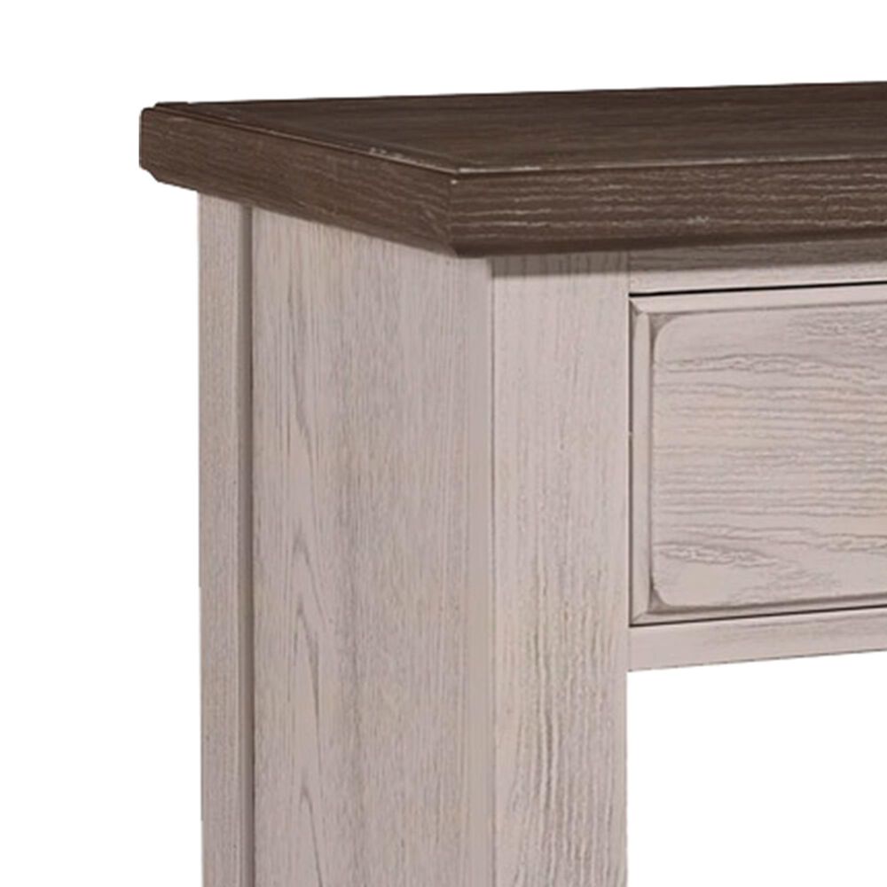Viceray Collections Bungalow Home 1 Drawer Nightstand in Dover Grey and Folkstone, , large