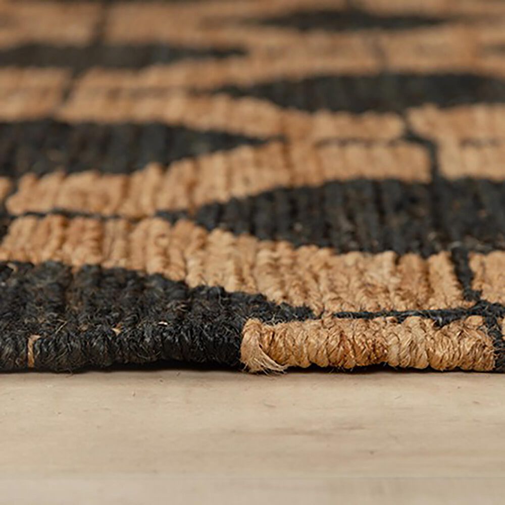 RIZZY Bengal 8&#39; x 10&#39; Black and Neutral Area Rug, , large
