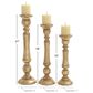 Maple and Jade Decorative Candle Holder in Distressed Gold (Set of 3), , large