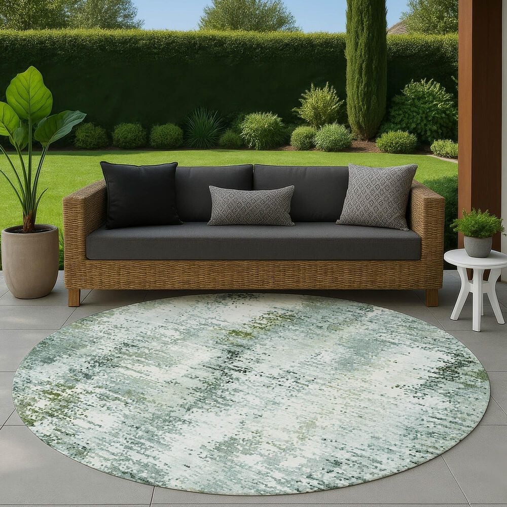 Dalyn Rug Company Lumara LM5 Sage 8' Round Area Rug, , large