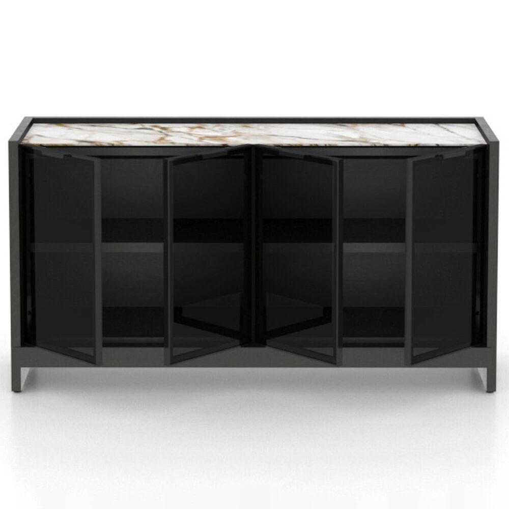 Declan Dining 4-Door Buffet in Cognac Peppercorn Washed and Shell, , large