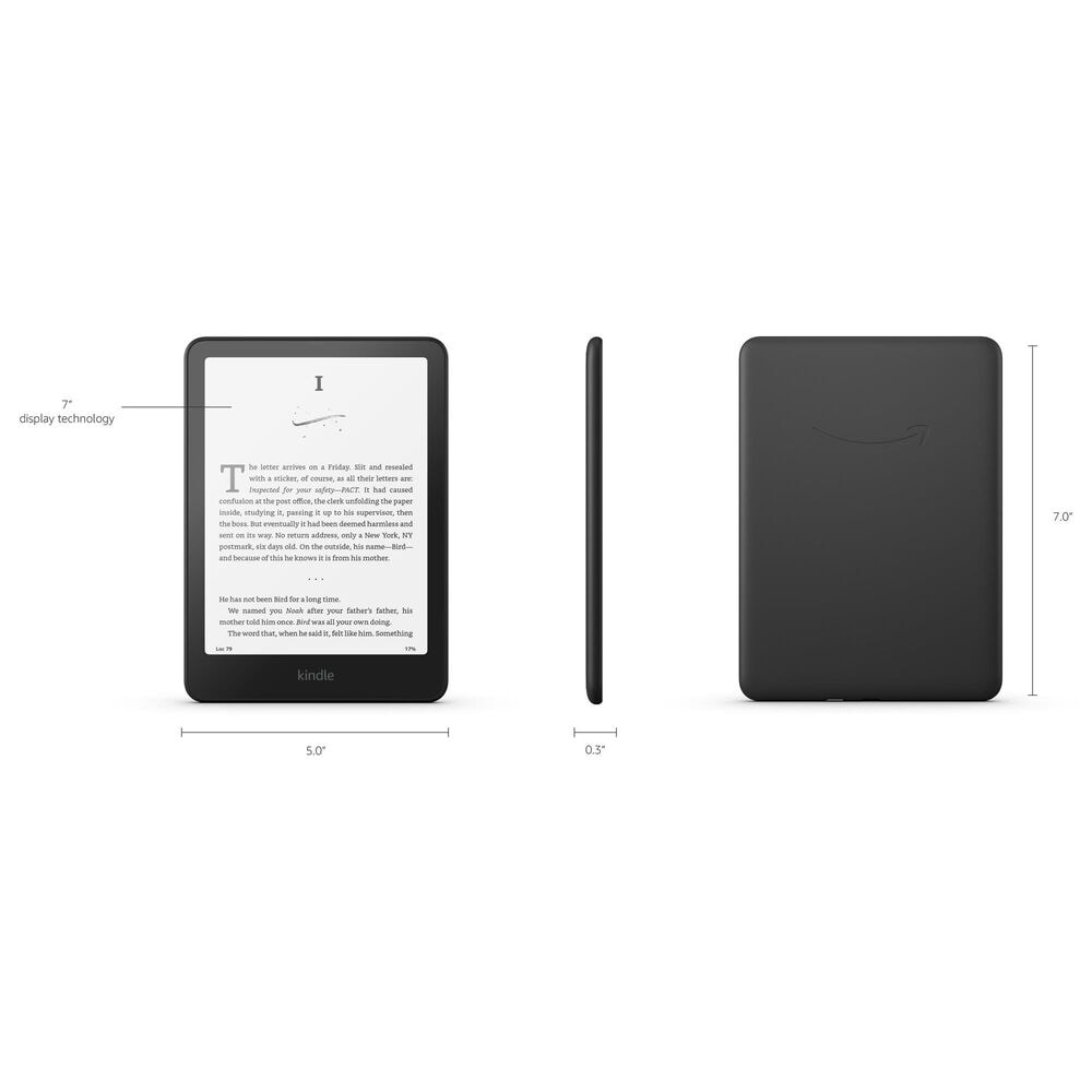 Amazon Kindle Paperwhite E-reader 7&quot; 16GB in Black | Wi-Fi, , large