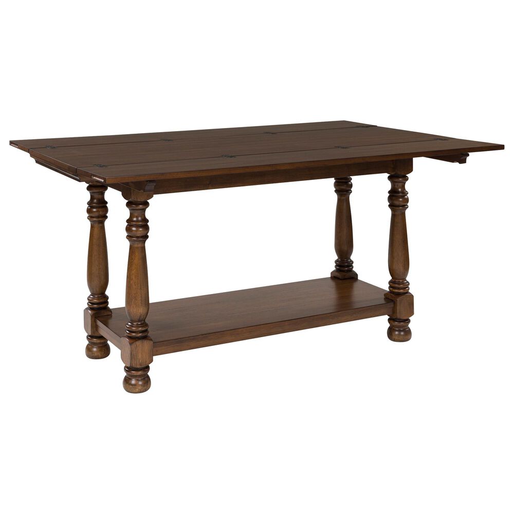 Ashley Sturlayne Flip-Top Sofa Table in Rich Brown, , large