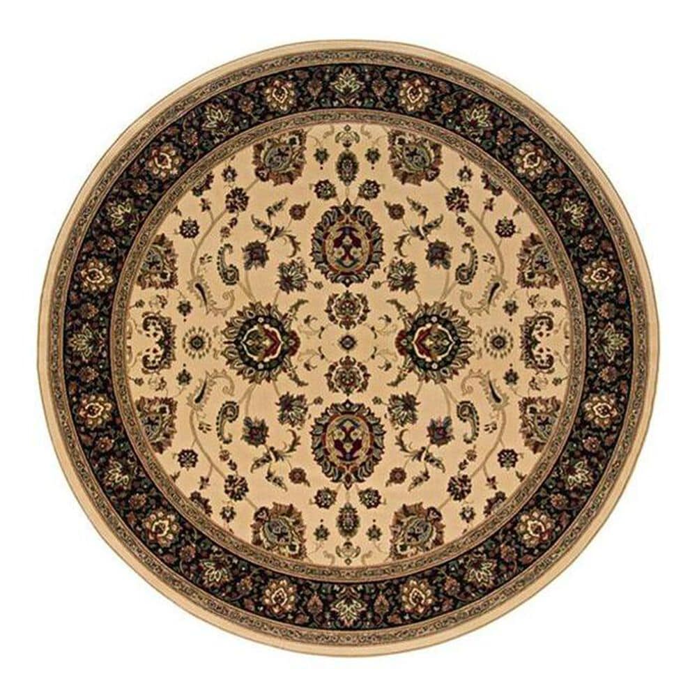 Oriental Weavers Ariana 130_7 6" Round Beige Area Rug, , large