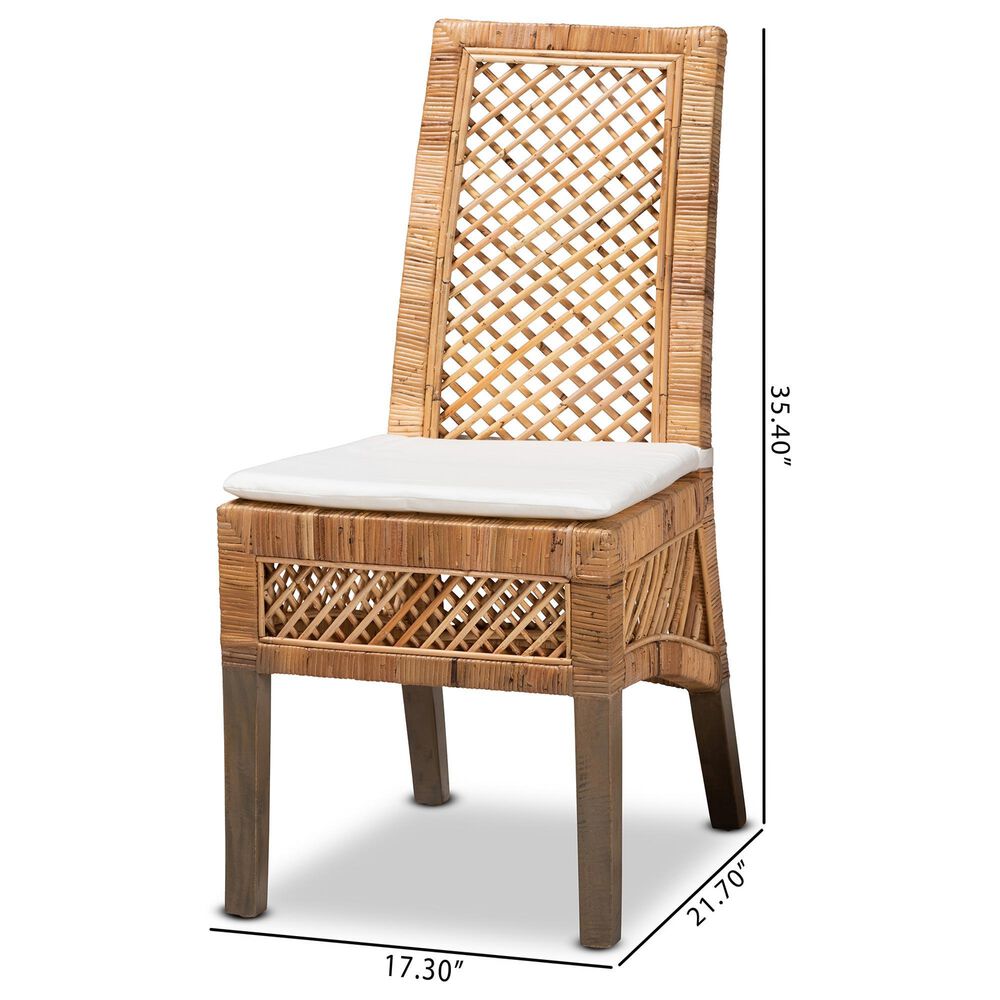 Baxton Studio Argos Side Chair in Natural Brown (Set of 2), , large
