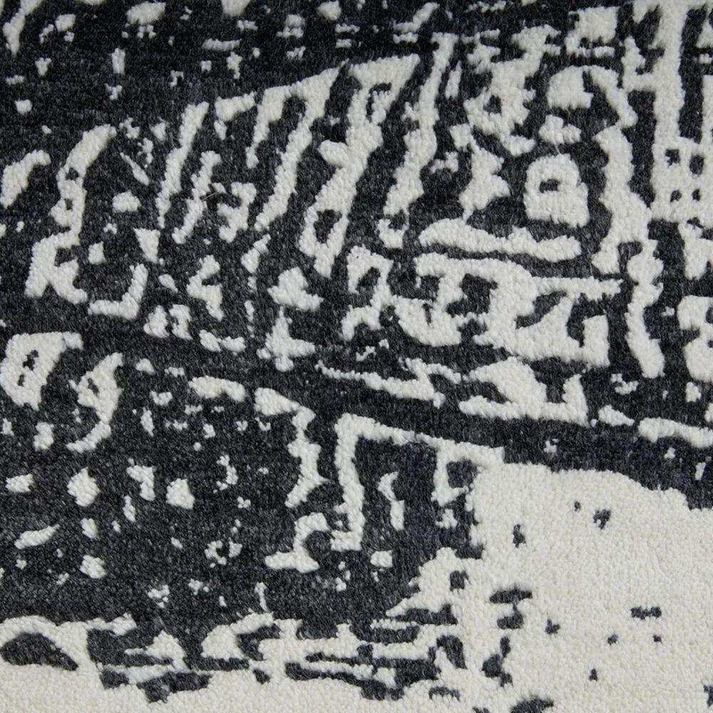 Feizy Coda 8927F 3&#39;6&quot; x 5&#39;6&quot; Black and White Area Rug, , large