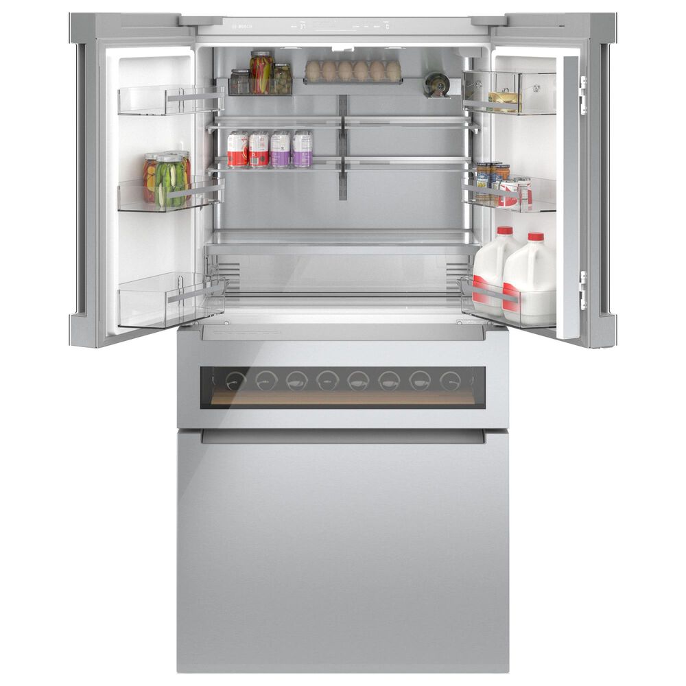 Bosch 800 Series 36 Counter Depth French Door Bottom Mount Refrigerator In Stainless Steel Nebraska Furniture Mart