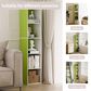 HOMLUX 5-Tier Cube Open Shelf Storage Organizer Bookcase in Green and White, , large
