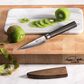 Cangshan Haku 3.5" Paring Knife with Sheath in Dark Brown and Silver, , large