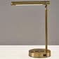 Adesso Dax LED Wireless Charging Desk Lamp in Antique Brass, , large