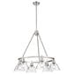 Golden Lighting Orwell 6-Light Chandelier with Clear Glass Shade in Pewter, , large