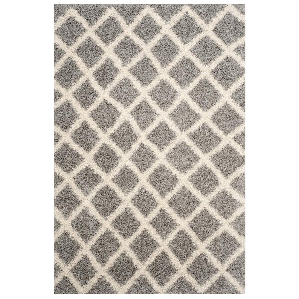 Safavieh Dallas Shag SGD258G-6 6&#39; x 9&#39; Grey/Ivory Area Rug, , large