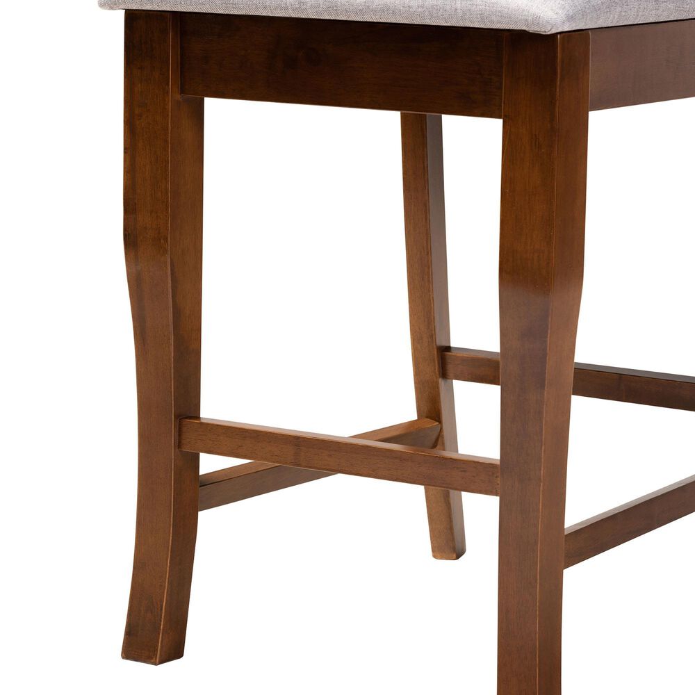 Baxton Studio Aria Counter Height Pub Chair in Walnut Brown (Set of 2), , large