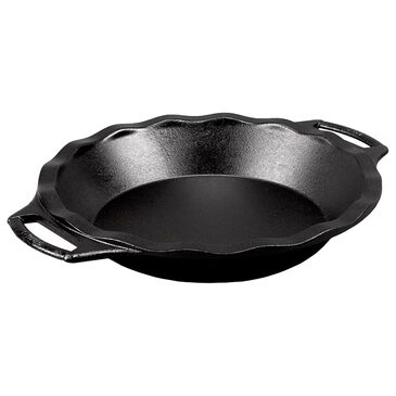 Lodge Cast Iron Seasoned Cast Iron Pie Pan in Black, , large