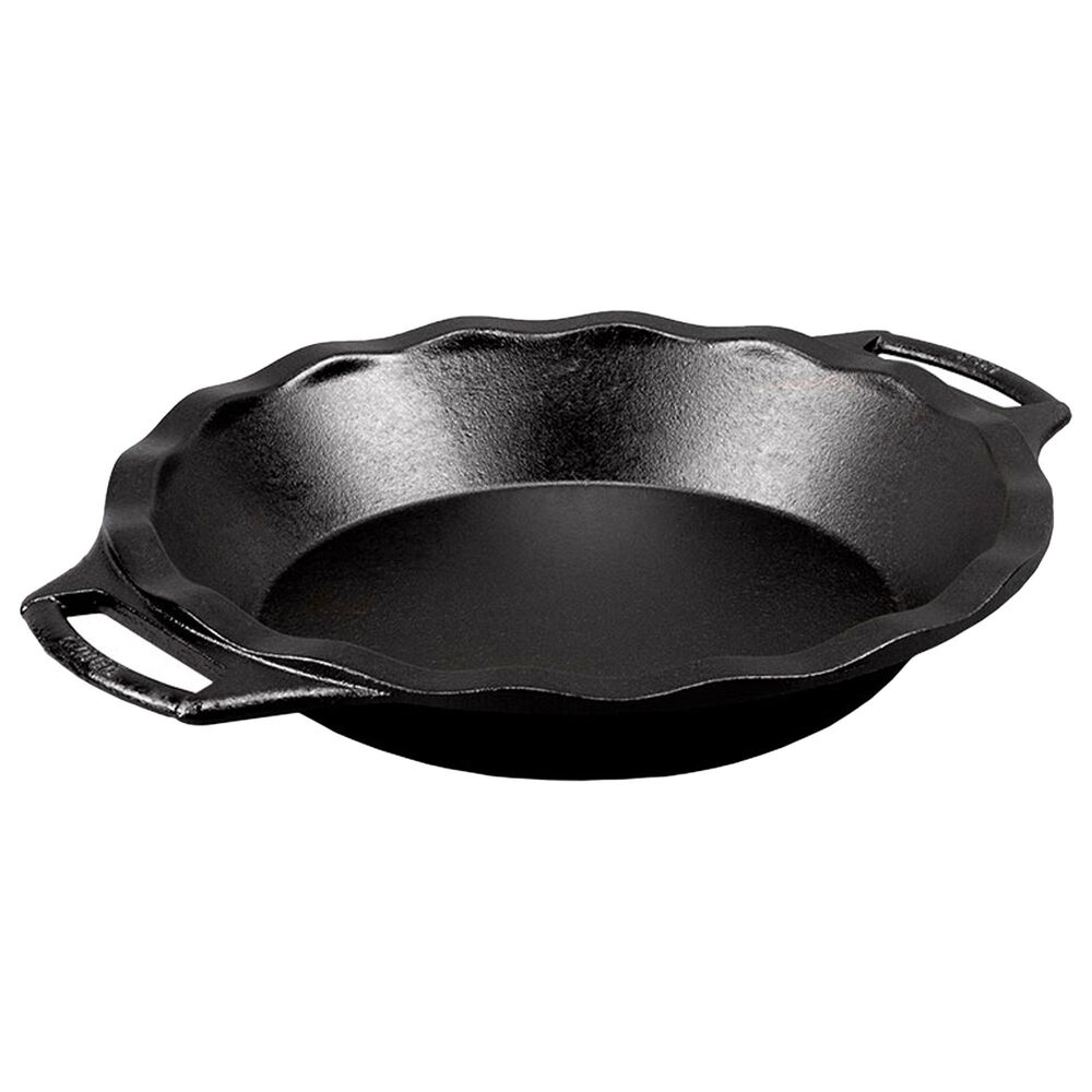 Lodge Cast Iron Seasoned Cast Iron Pie Pan in Black, , large