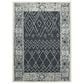 Amerr Berlin 9" x 13" Charcoal and White Area Rug, , large