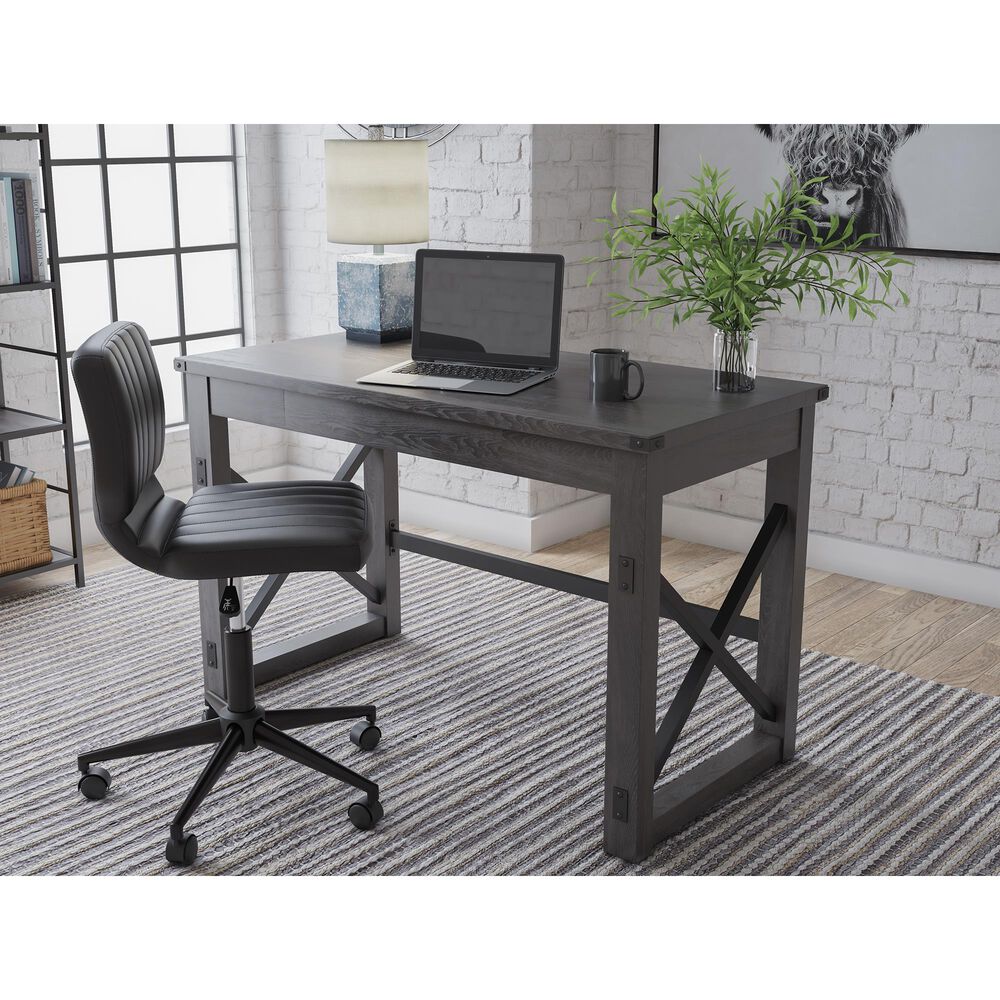 Ashley Freedan Desk in Grayish Brown and Black, , large