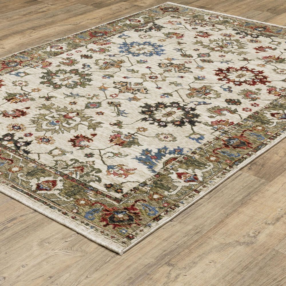 Oriental Weavers Hastings HA03W 5&#39;3&quot; x 7&#39;6&quot; Ivory Area Rug, , large