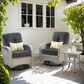 HOMLUX 3-Piece Patio Conversation Set in Black, , large